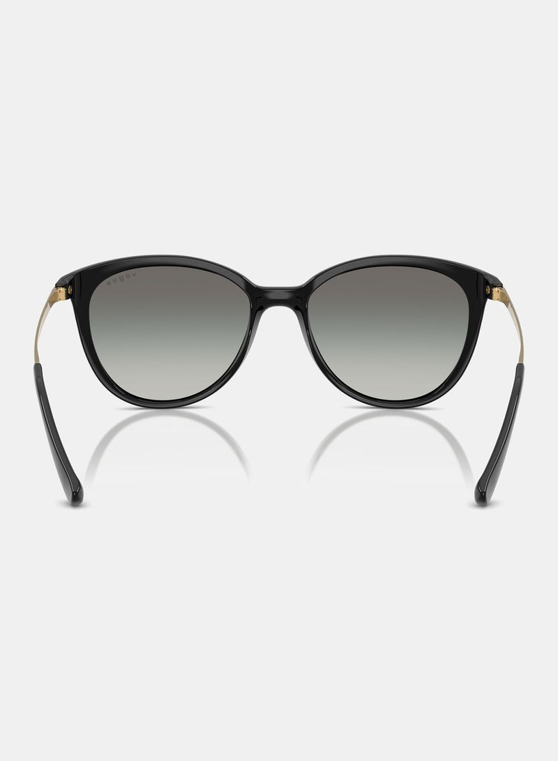 فوغ نظارة شمسية بإطار كامل دائري 5647SI, 53, W44, 11 - Image 4